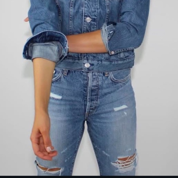 Ag Adriano Goldschmied Denim - Adriano Goldschmied Daily Blue Jeans Distressed SZ 24